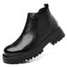 European Warm Series Autumn And Winter Mid-Top Short British Style Men's Velvet Warm Low-Top Martin Boots_vogvips.com