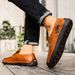 New Fashion Men Casual Shoes Handmade Leather Loafers Comfortable Men's Shoes Quality Split Leather Flat Driving Shoes Size 48_vogvips.com