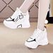 New Dad Women's Casual Sports Low Top Thick Soled Height Enhancing Version Shoes_vogvips.com
