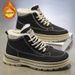 European Warm Series Winter Fleece-Lined Martin For Men, Trendy Versatile High-Top Work Thickened Warm Cotton Shoes, Thick-Soled Casual Ankle_vogvips.com