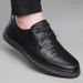 Suitable For All Seasons New Spring Lace-up Trendy Rubber Business Casual Soft Sole Versatile Dad Men's Leather Shoes_vogvips.com