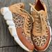 Foreign Trade Large Size Leopard Print Lace Up Women's Shoes 2024 New Thick Soled Round Toe Low Top Leopard Print Sports And Casual Shoes For Women_vogvips.com