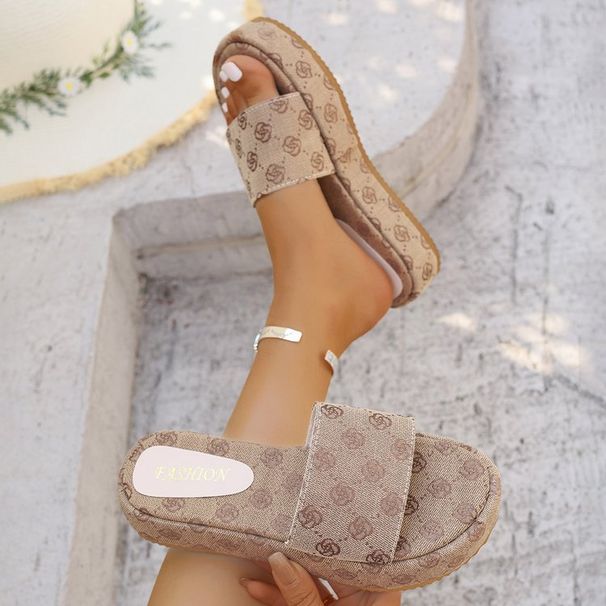 Summer Women's Platform Wedge Sandals plus Size Denim Cross Strap Shoes_vogvips.com