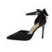 High-heeled Shoes That Don't Tire The Feet, Luxurious And Sophisticated, New Summer Style Satin Stiletto Bow Strap Pointed-toe San_vogvips.com