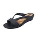 Fashion Casual Korean Style Thick-Soled Jelly Slippers For Women, Lazy Slip-On Beach Sandals_vogvips.com