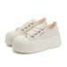 MingLiu Foam White Summer New Thick Sole Height Increasing Breathable Casual Single For Women And Children Trendy_vogvips.com