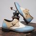 .Men's Business Formal Casual Leather Shoes With Brocade Embossing - Large Size - Fashionable And Versatile Men's Shoes_vogvips.com