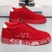 Breathable Mid-Top Sneakers , Heart Music Graphic Design, Casual Streetwear Shoes For Couples, Valentine's Day &_vogvips.com