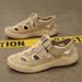 Men's Breathable Mesh Sandals Summer 2026 Trendy Closed Toe British Style Casual Shoes for Beach_vogvips.com