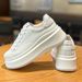Genuine Leather Platform Thick Sole Height-Increasing White Shoes For Women, Shell Toe, 2026 Spring New Fashion_vogvips.com