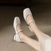 2025 Autumn New Square Toe Buckle With Mary Jane Feminine Temperament, Small Leather Shoes, Fashionable_vogvips.com