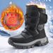 Waterproof Snow Boots For Men And Women, Thick Cotton Shoes With Added Fleece, Outdoor Cold Resistant And Warm Boots_vogvips.com