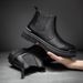 European Warm Series 2021 Autumn Winter New High-top Martin Lace-up Casual Men's Shoes Big Head Workwear Outdoor Leather Boots_vogvips.com