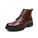 European Warm Series Autumn Winter New High-top Brogue Carved Leather Shoes Men's Casual Martin Thick-soled Height-increasing Short Boots Men_vogvips.com