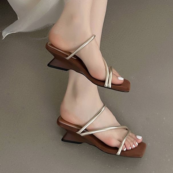Cameido Women's Gentle Spring - Summer Square - Toe Simple Business - Casual Sandals CD55172_vogvips.com