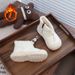 "2025 Children's Snow Boots With Fleece And Thickened, Winter Cotton Shoes For Boys And Girls._vogvips.com