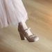 Nude French Mary Jane Shoes With Block Heels, Women's 2025 New Fall Styles, Skirt-Friendly, Bow Embellished, Open-Toe Flats_vogvips.com