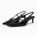 ZA2024 New Fashion Pointed High Heel Stiletto Closed Toe One Strap Shallow Mouth Buckle Elegant Open Back Sandals For_vogvips.com