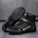 Boxing Shoes Unisex Shoes High Top Non Slip And Anti Fall Boxing Shoes For Men And Women Professional Training And Wear Resistant Wrestling Shoes_vogvips.com