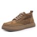 European Warm Series Martin Autumn Winter Breathable Suede Genuine British Style Trend Men's Short Boots Mid-top Workwear Leather Shoes_vogvips.com