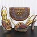 Retro Patterned High Heels Open Toe Women's Sandals Full Diamond Heel Half Moon Middle East Cross-Border Shoe Set_vogvips.com