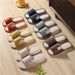 2023 Summer New Linen Slippers For Men Indoor Home Non-Slip All-Season Cotton Linen Slippers For Women Silent_vogvips.com