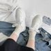 Little White Women's Spring And Autumn New Popular Design Dissolves Korean Fashion Student Casual Versatile Board_vogvips.com