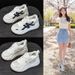 Thick-soled Heightening Little White Shoes Women's Casual Versatile Hollowed-out Lightweight Breathable Women's Shoes_vogvips.com