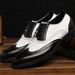 Euro Step Beijiang Wolf Spring Shoes New Brogue Carved Large Size Color Block Trendy Versatile Youth Men's Business Fashion_vogvips.com