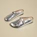 Summer French Vintage Wrap-around Half-trousers Women's Shoes With Metal Fasteners, Low Heel, Mule Shoes, Versatile For Outerwear, Flat Sandals_vogvips.com