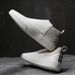 Euro Step Wenzhou Direct New Leather High-top Casual Trendy Simple Loafers Men's Fashion Shoes_vogvips.com