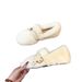 French-style Furry For Women, 2025 Winter New Slip-on Plush Mary Jane Loafers, Cotton Shoes_vogvips.com