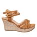 Summer Women's Plus Size Wedge Sandals Fashion Platform High Heel European American Style Straw Denim_vogvips.com