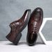 Euro Step 2025 New Brogue British Business Formal Genuine Carved Casual Leather Men's Shoes_vogvips.com