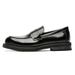 Lefu Men's Black High-end Feeling Set Feet, One Foot On British Style Small Leather Shoes, Casual Versatile Bean Shoes_vogvips.com