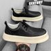 ct Ct Suitable For All Seasons 2024 New Autumn Sports Low-top Thick-soled Work Waterproof Casual Leather Shoes Men's Driving Sneakers_vogvips.com
