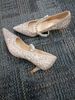 Cameido Wedding Mary Jane High Heeled With Pearl And Rhinestones Thin Heel Pointed Toe One Strap Single Shoes_vogvips.com