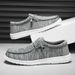 Extra Large Size Fly-woven Breathable Mesh One-pedal Loafers Size 39-47 Suitable For Sports Walking Breathable Casual Shoes Fashion Dress Shoes_vogvips.com
