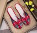 Slippers, Embroidered Cloth Shoes, Contrasting Colors, Chinese Style, Baotou, Outer Wear, Cool Slippers, Women's Shoes_vogvips.com