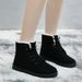 New Winter Plush Thick Snow Boots For Women, Warm Cotton Shoes, Short Martin Boots, Large Shoes_vogvips.com