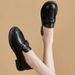 Women's Shoes 2025 Spring Summer New Soft Leather Flats Low Heel Versatile Slip-On Casual Loafers For Women_vogvips.com