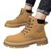 European Warm Series Men's Construction Site Wear-resistant Work Martin Boots Waterproof Non-slip Hiking Sports Autumn_vogvips.com