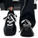 Niche Square Toe Leather Men, Trendy Thick-Soled Derby Shoes, British Style, Height-Increasing Formal Shoes For Youth_vogvips.com