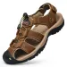 2023 Echtes Leder Männer Sandalen Sommer Outdoor Sport Männer Sandalen Hausschuhe Nicht Slip Strand Schuhe Casual Männer Alias hombre_vogvips.com
