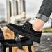 Euro Step 2020 Autumn New Cowhide Casual Leather Men Carved Brogue Men's Shoes British Workwear Martin Boots Trendy_vogvips.com