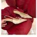 Showing Leg Length Cm High Heel Sandals Thin Heel Bow Pointed Back Empty Single Shoes Women's Summer_vogvips.com