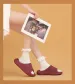 Summer New 3D Textured Indoor EVA One-word Drag Couple Thick-soled Slippers Light And Non-slip_vogvips.com