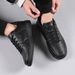 Outdoor Casual Breathable Men'S Sports Shoes,Simple Solid Color Couple Sneakers,Fashionable Soft Pu Upper, Non-Slip Rubber Thick Sole,Size 36-48_vogvips.com