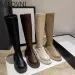 Autumn Winter Flats Heel Women Long High Quality Soft Leather Ladies Knight Casual Knee-high Boots 240618_vogvips.com