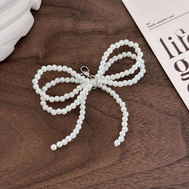 Single DIY Handmade Beaded Bow Lobster Buckle Shoe Buckle Fashionable All Match Shoe Decoration Shoelace Buckle Women_vogvips.com